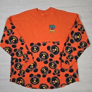Walt Disney World Spirit Jersey Halloween Pumpkin Mickey Mouse Adult Sz XXL